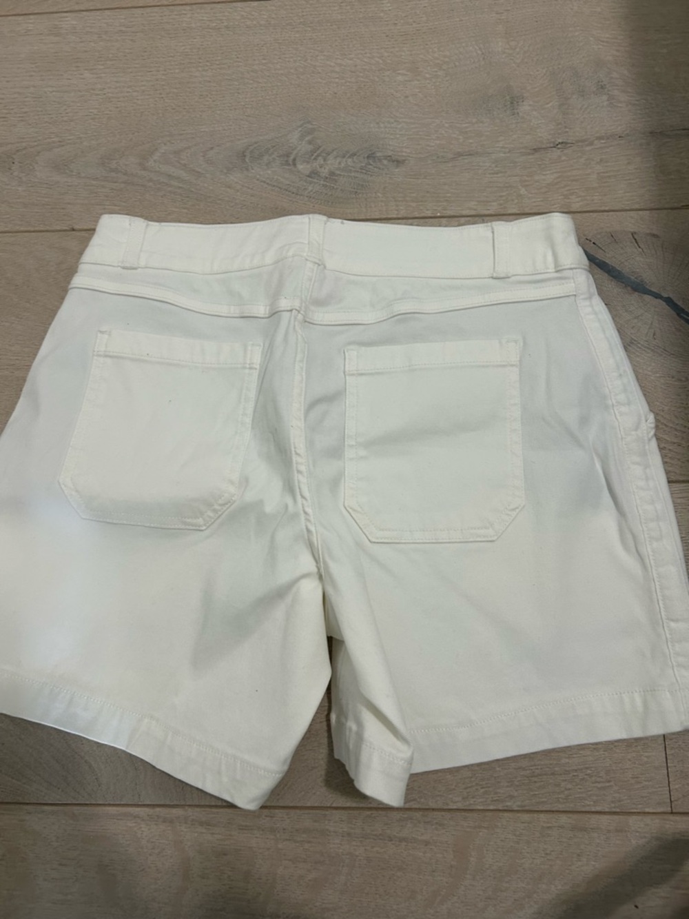 SPANX White Shapewear Leggings with Red Logo Tab